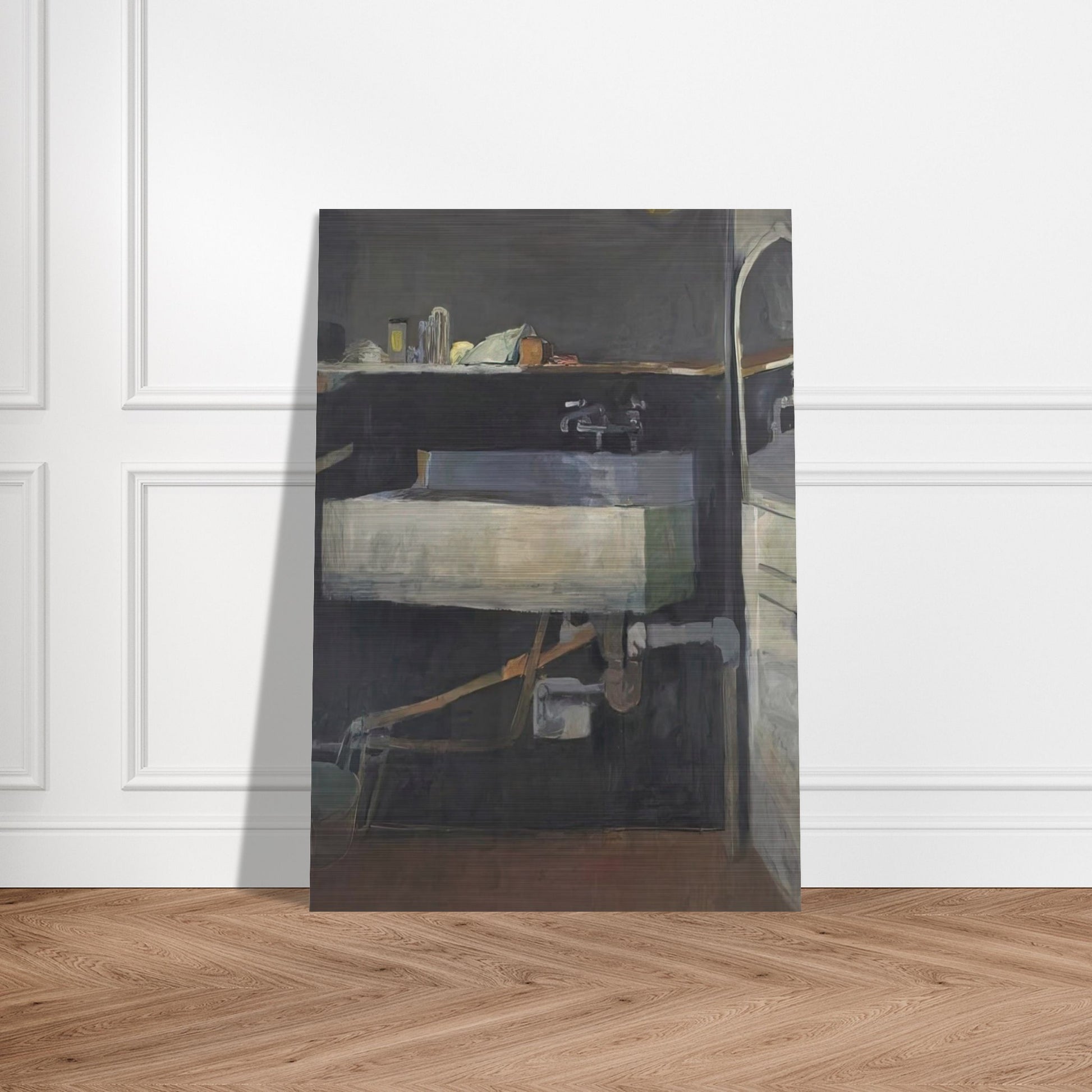 Corner of Studio – Sink - Richard Diebenkorn Brushed Aluminum Print - 70x100 cm / 28x40 inches | Richard Diebenkorn Aluminum Print | Richard Diebenkorn Prints