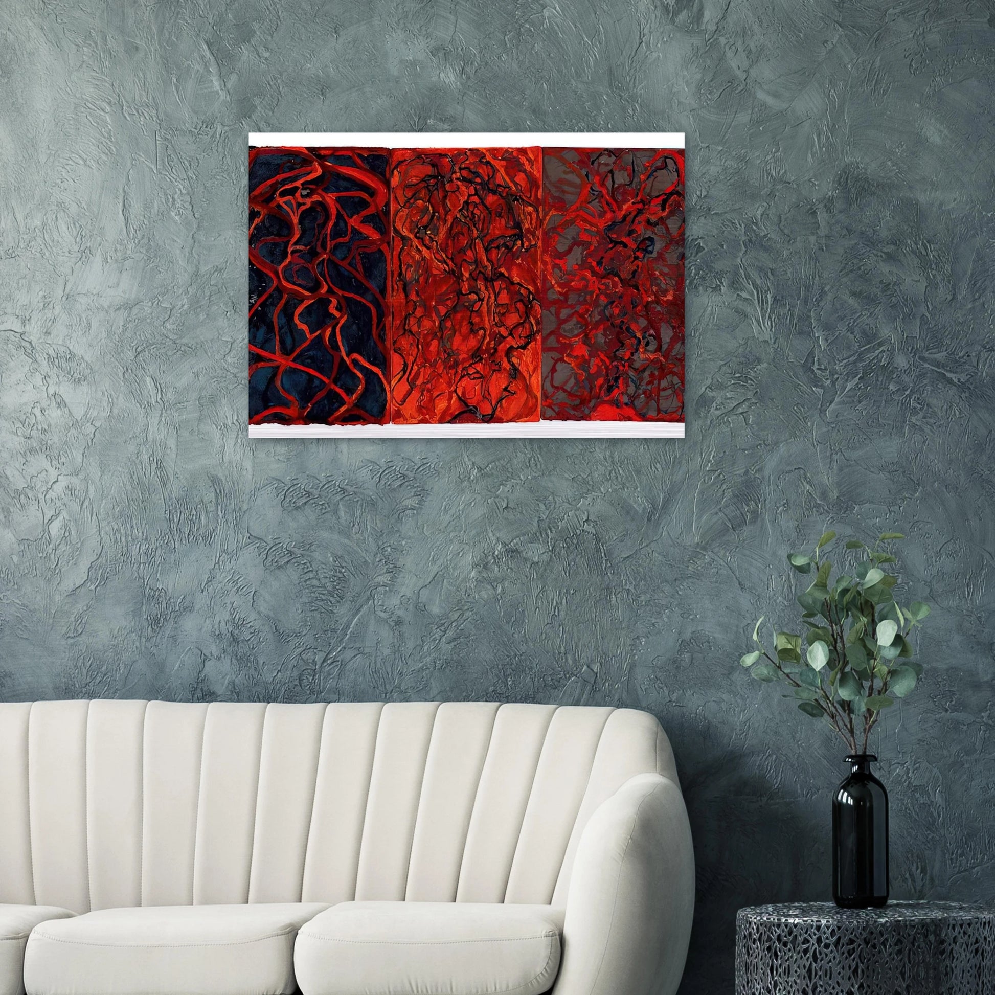 Nevisian Triptych - 2008 - Brice Marden Brushed Aluminum Print - 70x100 cm / 28x40 inches | Brice Marden Aluminum Print | Brice Marden Prints