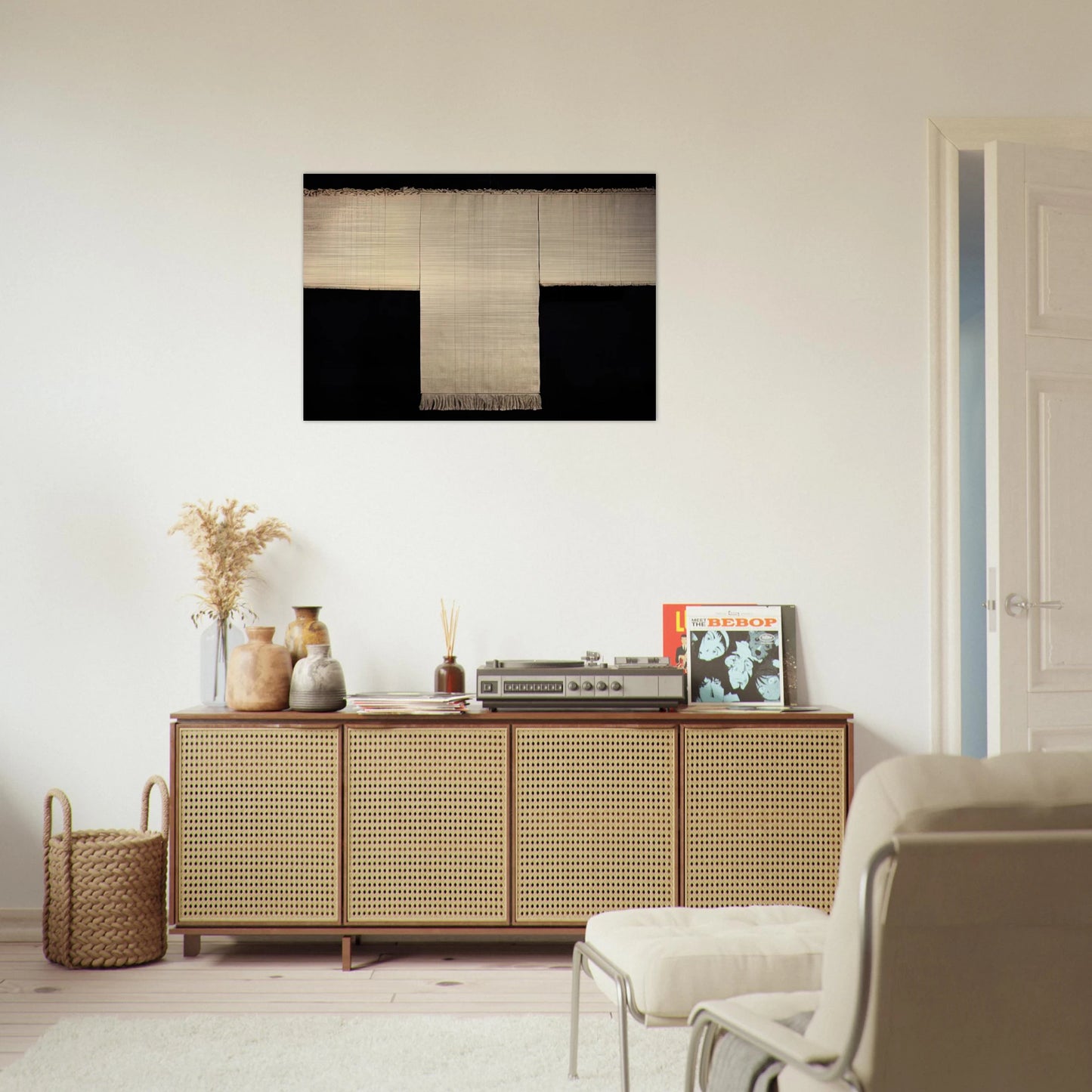TAU 1974 - Lenore Tawney Brushed Aluminum Print - 70x100 cm / 28x40 inches | Lenore Tawney Aluminum Print | Lenore Tawney Prints