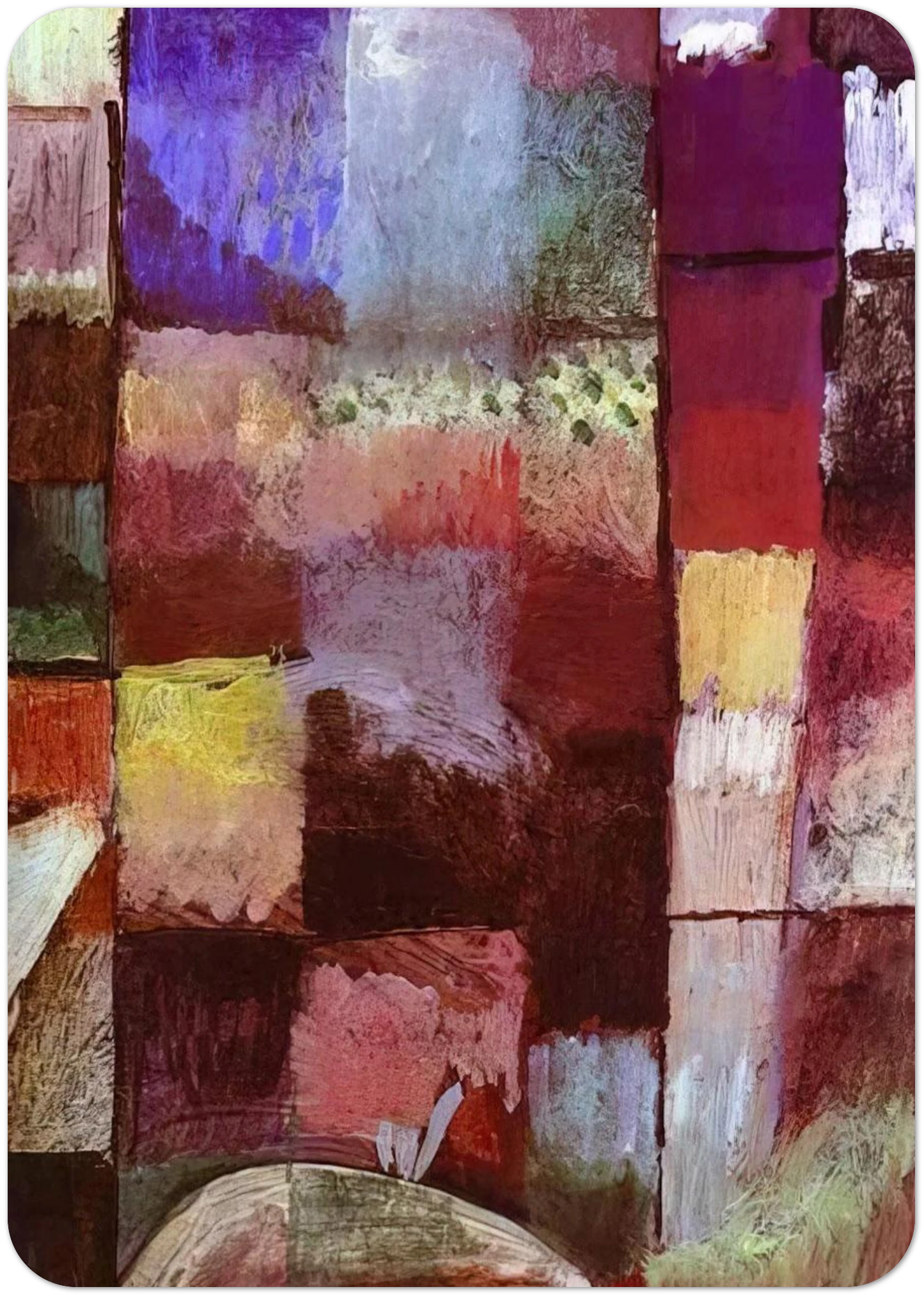 HAMAMET 1914 By Paul Klee Pack of 10 Post Cards | Paul Klee Post Cards | A6 (10.5 x 14.8 cm) - 4.1 x 5.8 inches