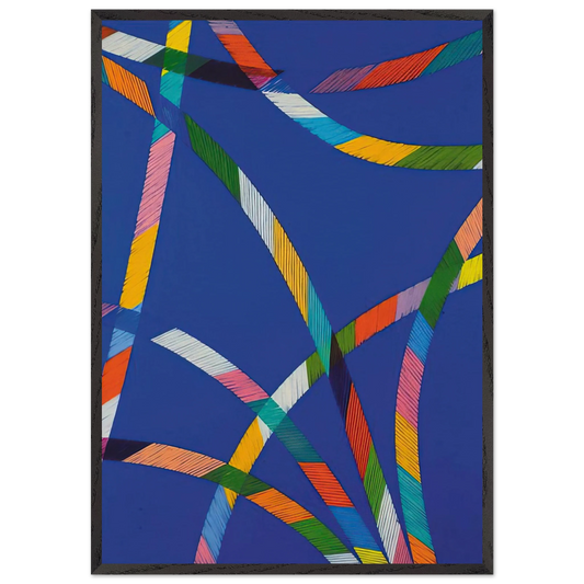 Sistina I - 1987 - Piero Dorazio 70x100 cm / 28x40 inches Framed Art Print – Black Wooden Frame