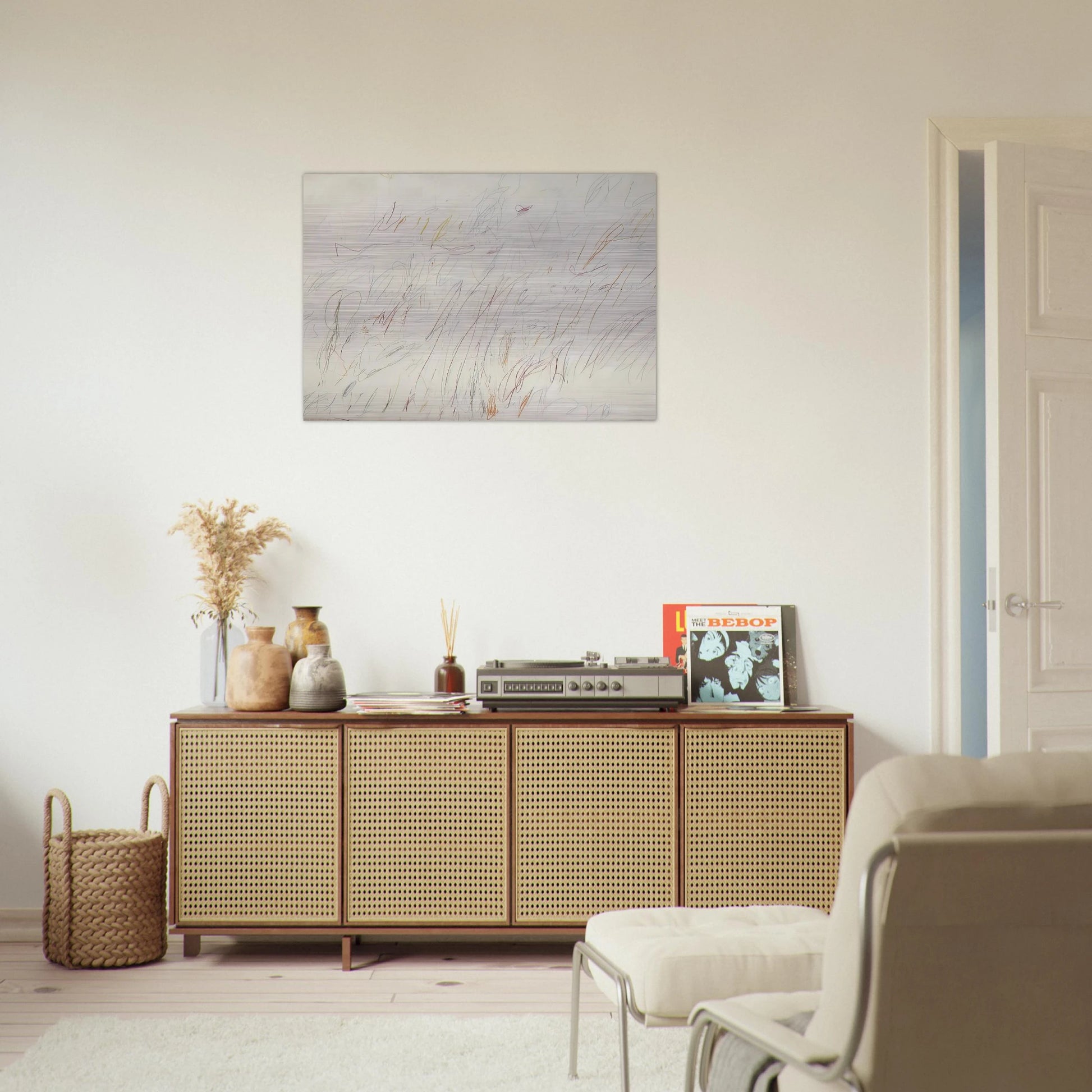 Sunset - Cy Twombly Brushed Aluminum Print - 70x100 cm / 28x40 inches | Cy Twombly Aluminum Print | Cy Twombly Prints