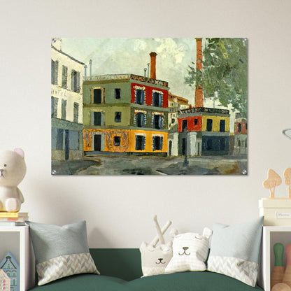 FACTORY - Maurice Utrillo Acrylic Print - 70x100 cm / 28x40″ inches | Maurice Utrillo Wall Art | Maurice Utrillo Prints