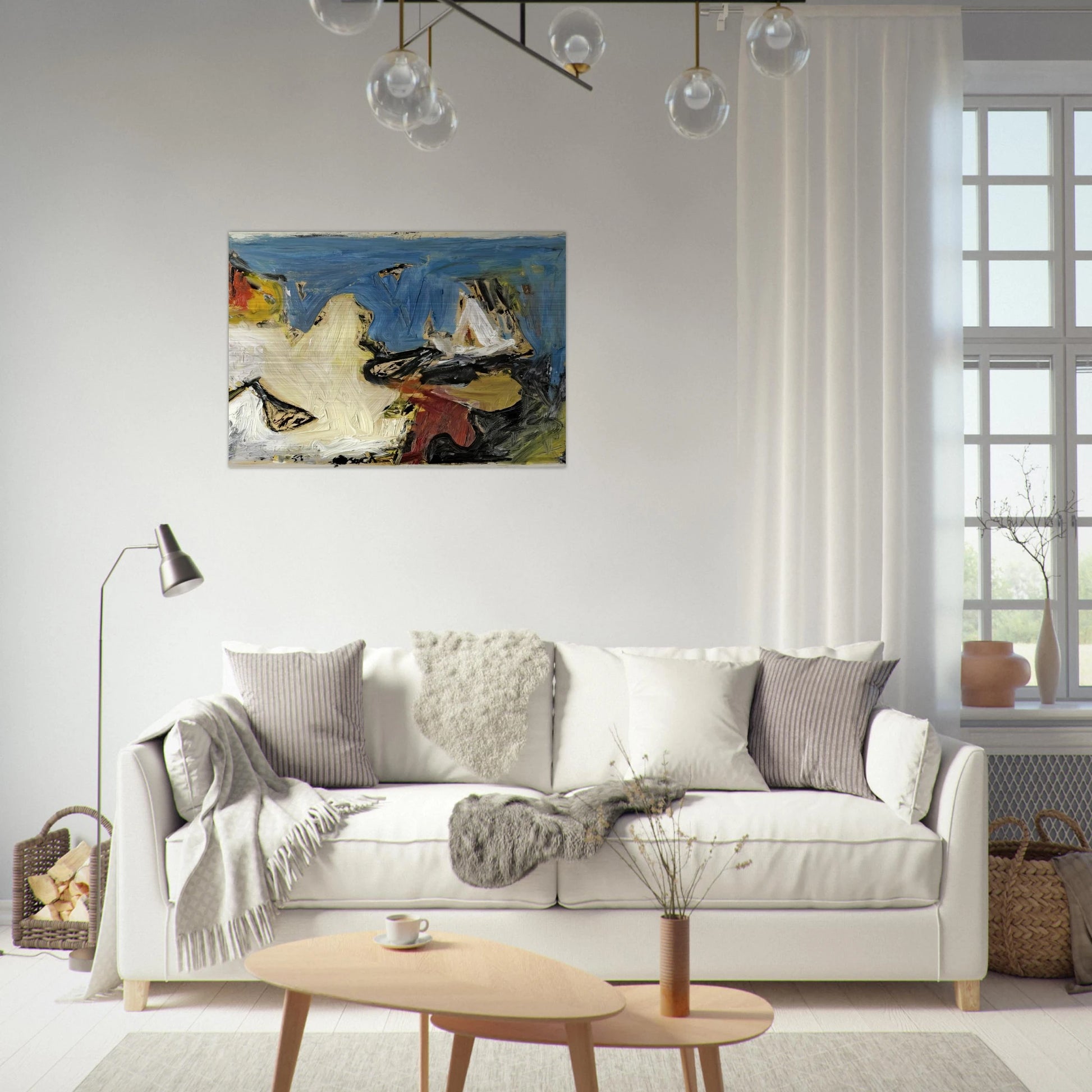 PAINTING I 1957 - Milton Resnick Brushed Aluminum Print - 70x100 cm / 28x40 inches | Milton Resnick Aluminum Print | Milton Resnick Prints