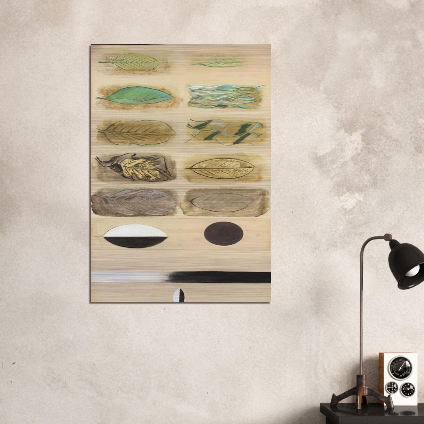 Life Cycle of a Leaf - Expressionism - Morris Graves Brushed Aluminum Print - 70x100 cm / 28x40 inches | Morris Graves Aluminum Print | Morris Graves Prints