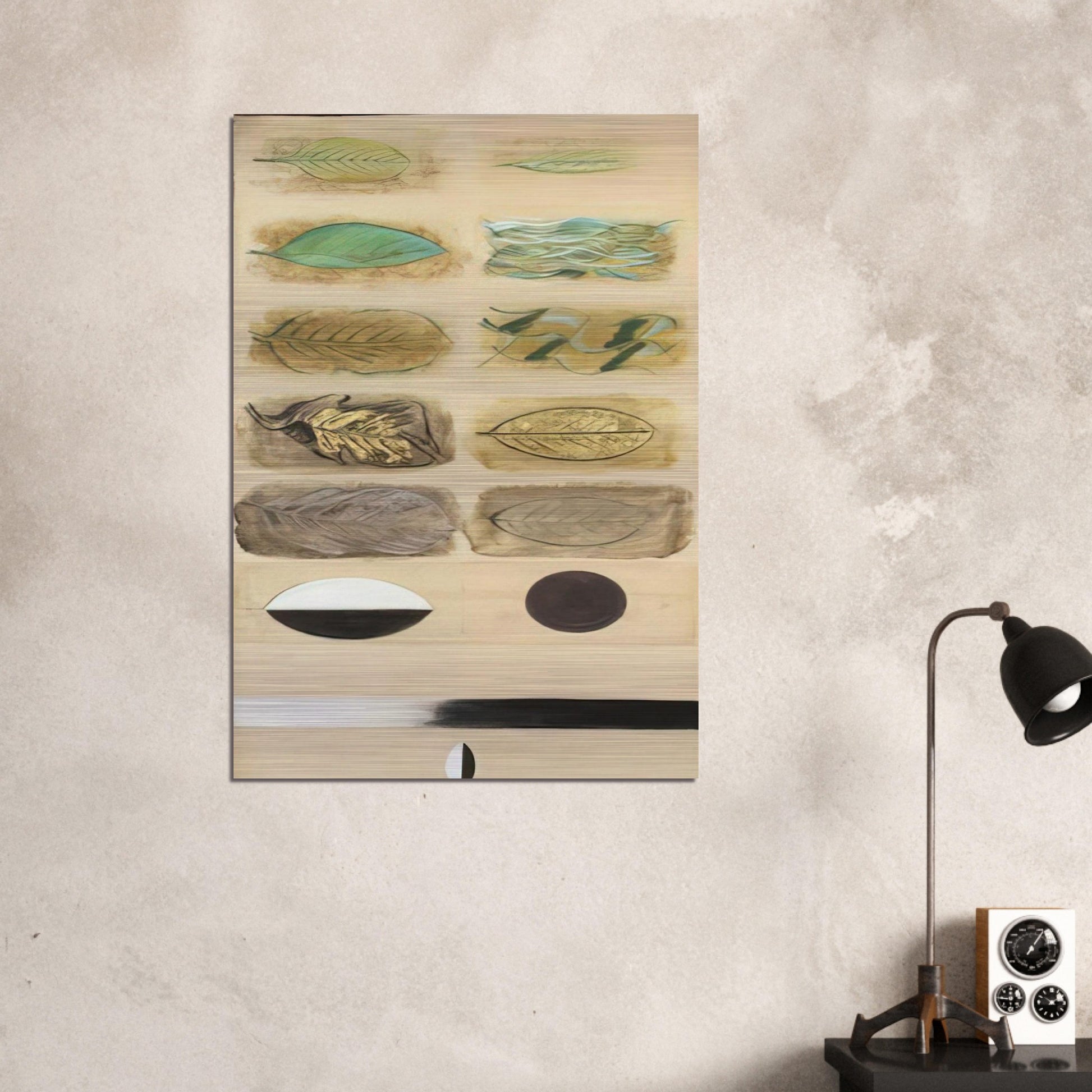 Life Cycle of a Leaf - Expressionism - Morris Graves Brushed Aluminum Print - 70x100 cm / 28x40 inches | Morris Graves Aluminum Print | Morris Graves Prints