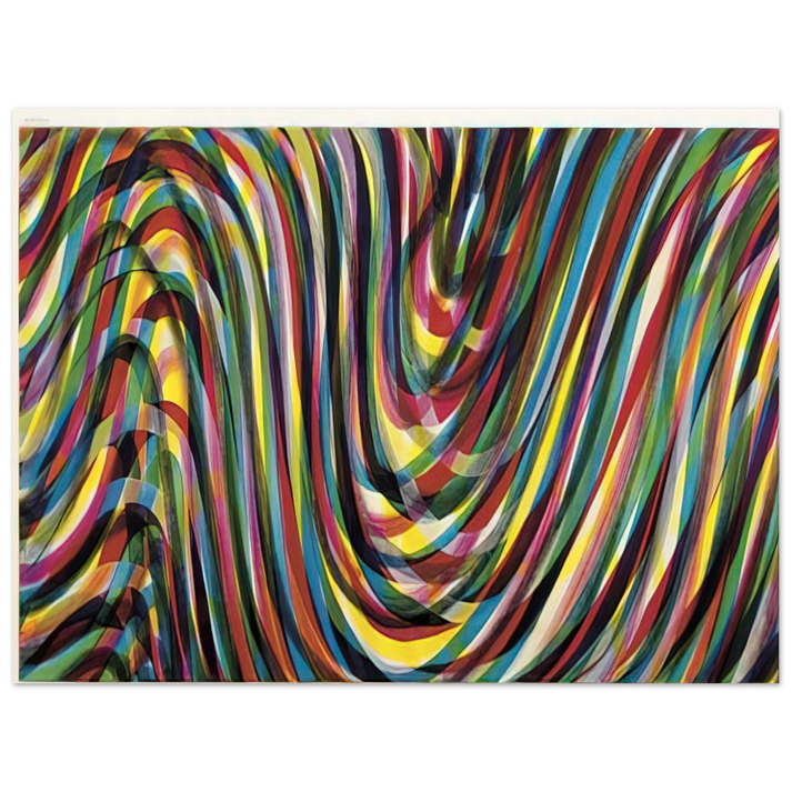 Sol LeWitt - Horizontal Wavy Lines  75x100 cm / 30x40inches Fine Art Poster