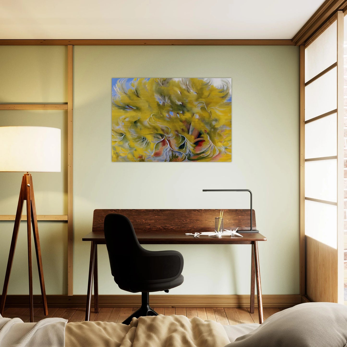 Cottonwood Tree in Spring - Georgia O'Keeffe Brushed Aluminum Print - 70x100 cm / 28x40 inches | Georgia O'Keeffe Aluminum Print | Georgia O'Keeffe Prints