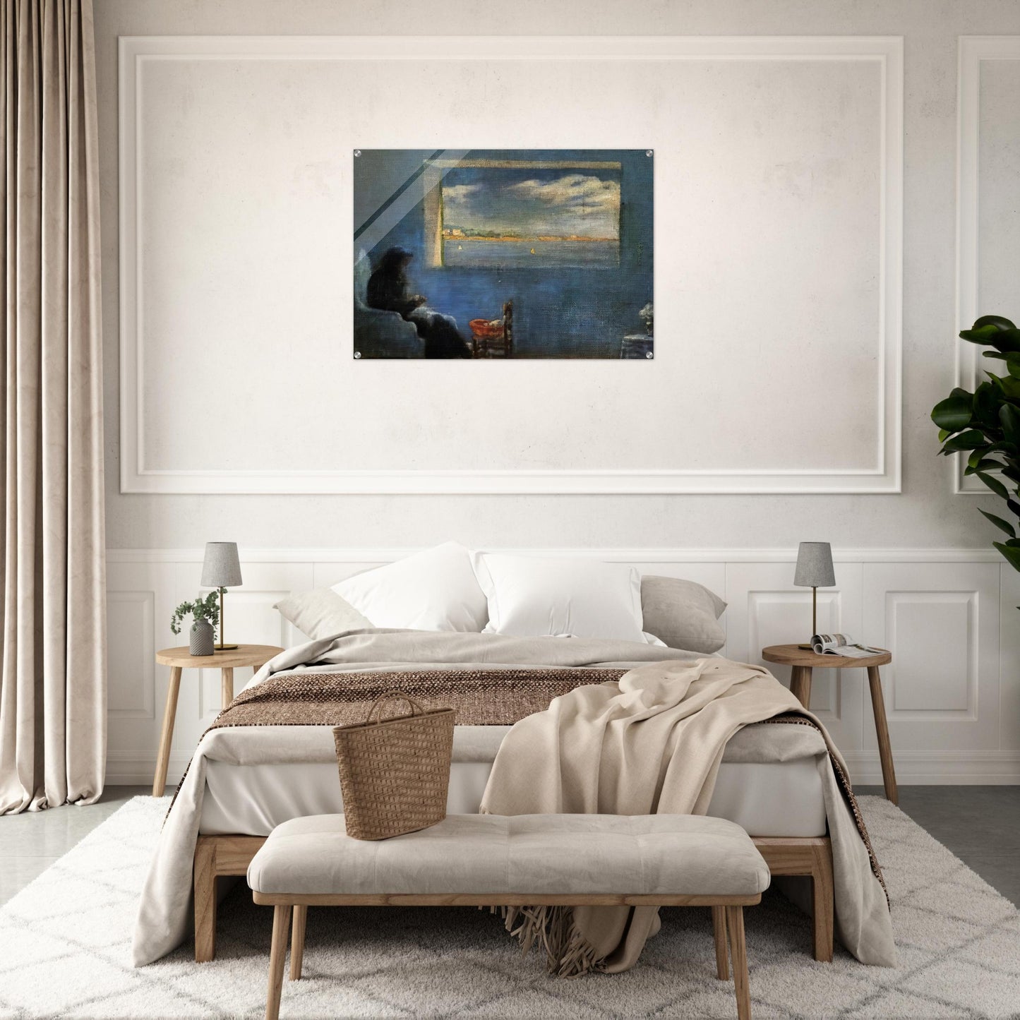 PORTRAIT OF GRANDMOTHER ANA SEWING - Salvador Dali Acrylic Print - 70x100 cm / 28x40″ inches | Salvador Dali Wall Art | Salvador Dali Prints