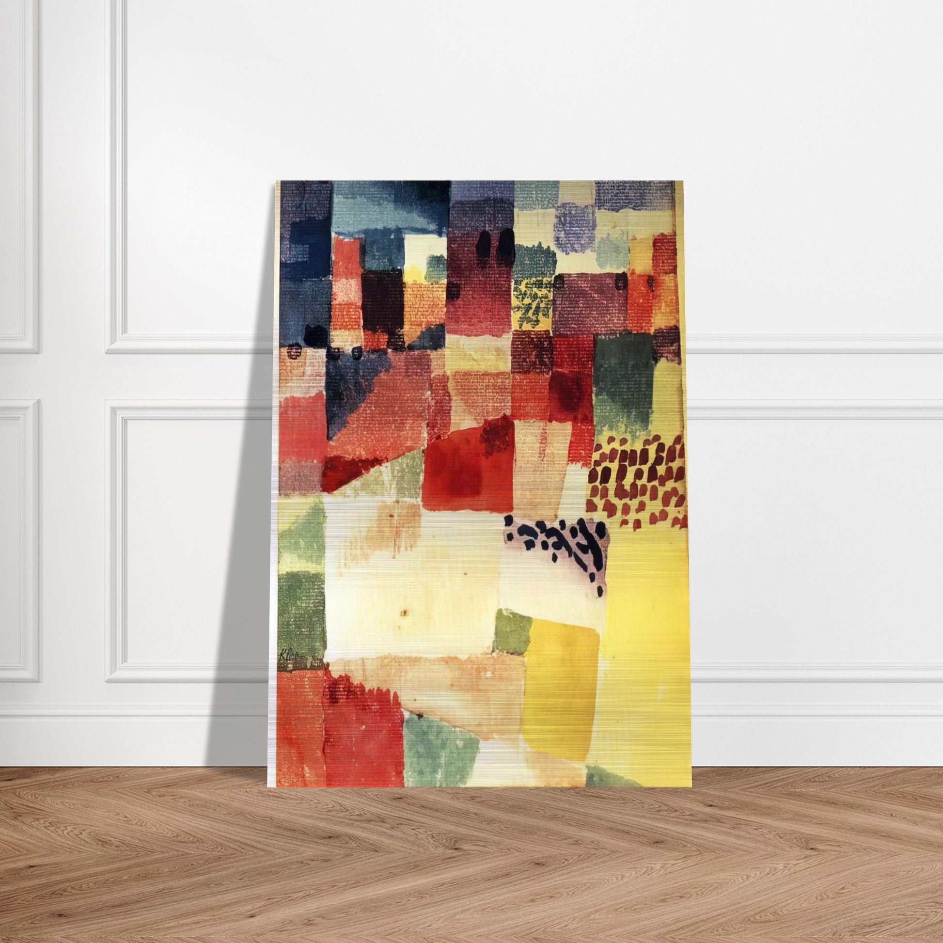 HAMMAMET - Paul Klee Brushed Aluminum Print - 70x100 cm / 28x40 inches | Paul Klee Aluminum Print | Paul Klee Prints