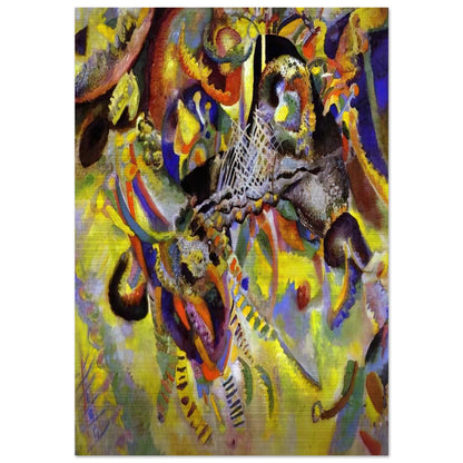 FUGUE 1914 - Wassily Kandinsky Brushed Aluminum Print - 70x100 cm / 28x40 inches | Wassily Kandinsky Aluminum Print | Wassily Kandinsky Prints
