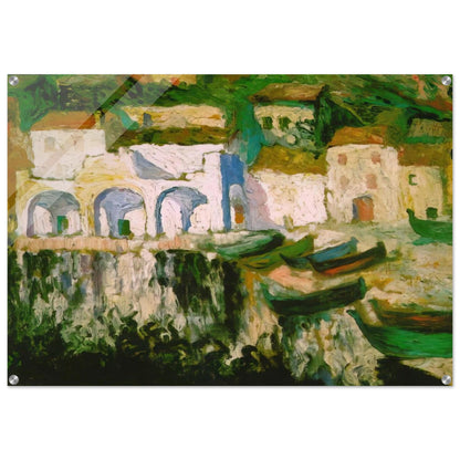 VIEW OF PORTDOGUE PORT ALUGER - Salvador Dali Acrylic Print - 70x100 cm / 28x40″ inches