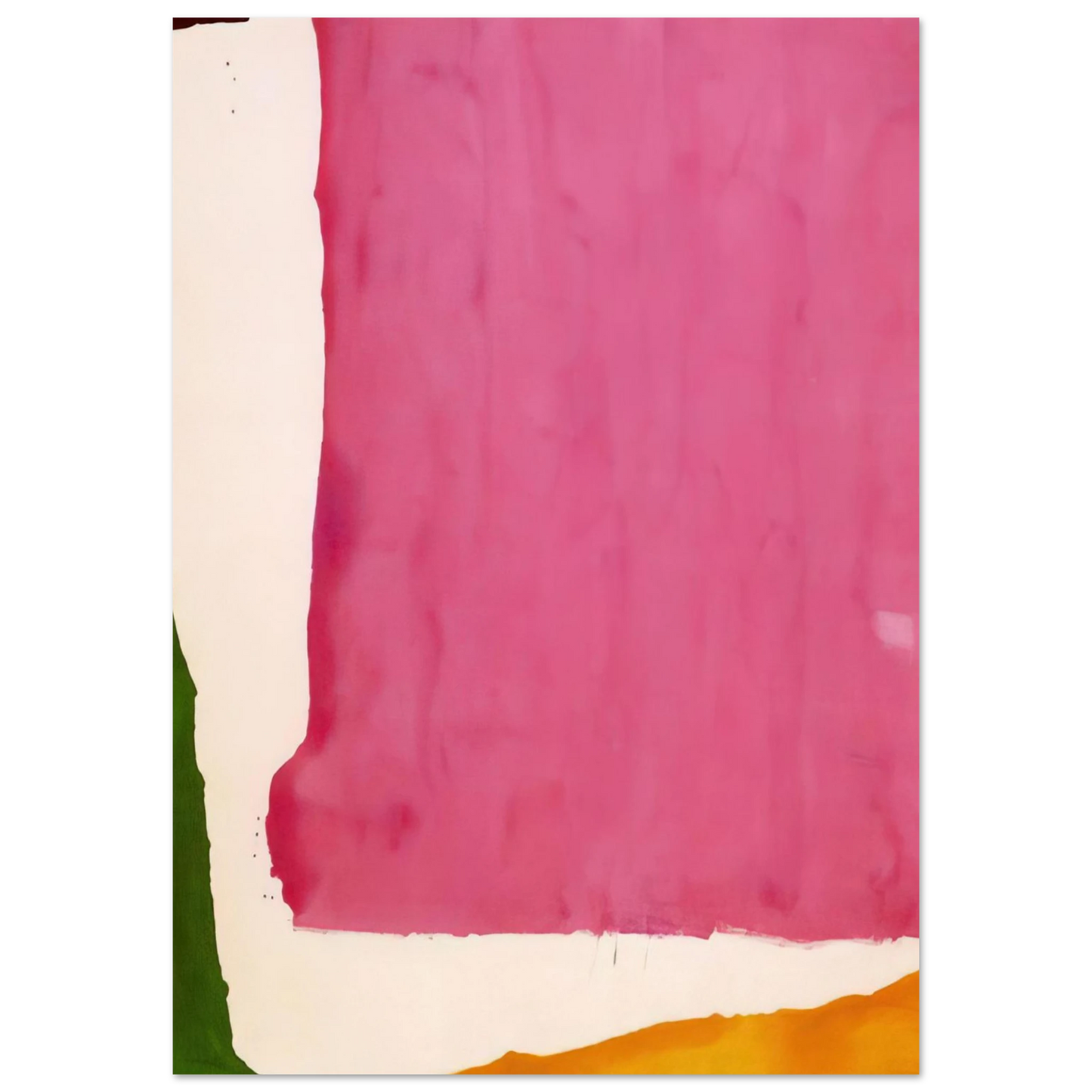 Helen Frankenthaler - Mauve District - 1966 Wall art - 13x18 cm / 5x7 inches - Premium Wooden Framed Poster With Fine Art Paper-canvas - Wood frame