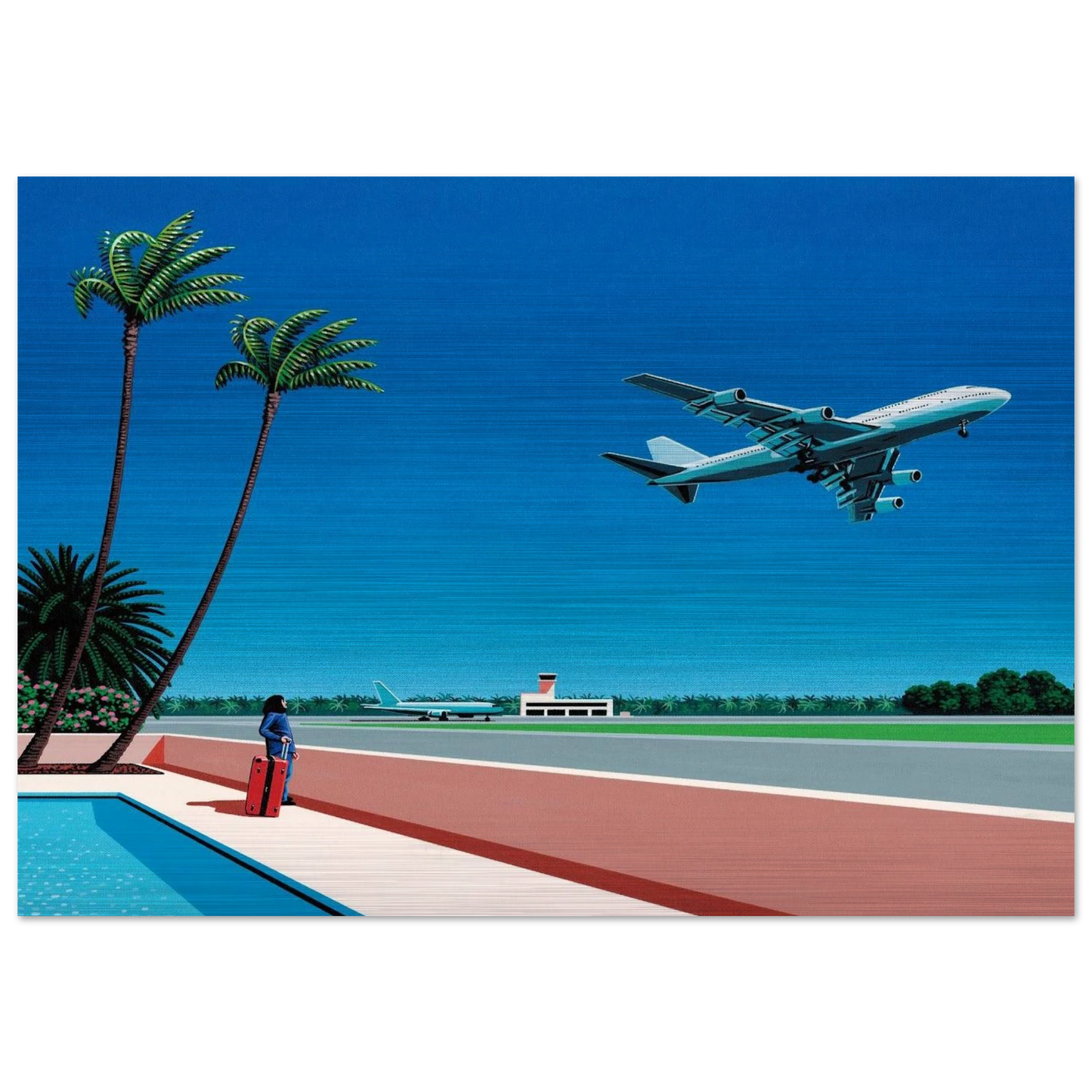 Finest B-R-E-E-Z-E Takeoff - Hiroshi Nagai Brushed Aluminum Print - 70x100 cm / 28x40 inches | Hiroshi Nagai Aluminum Print | Hiroshi Nagai Prints