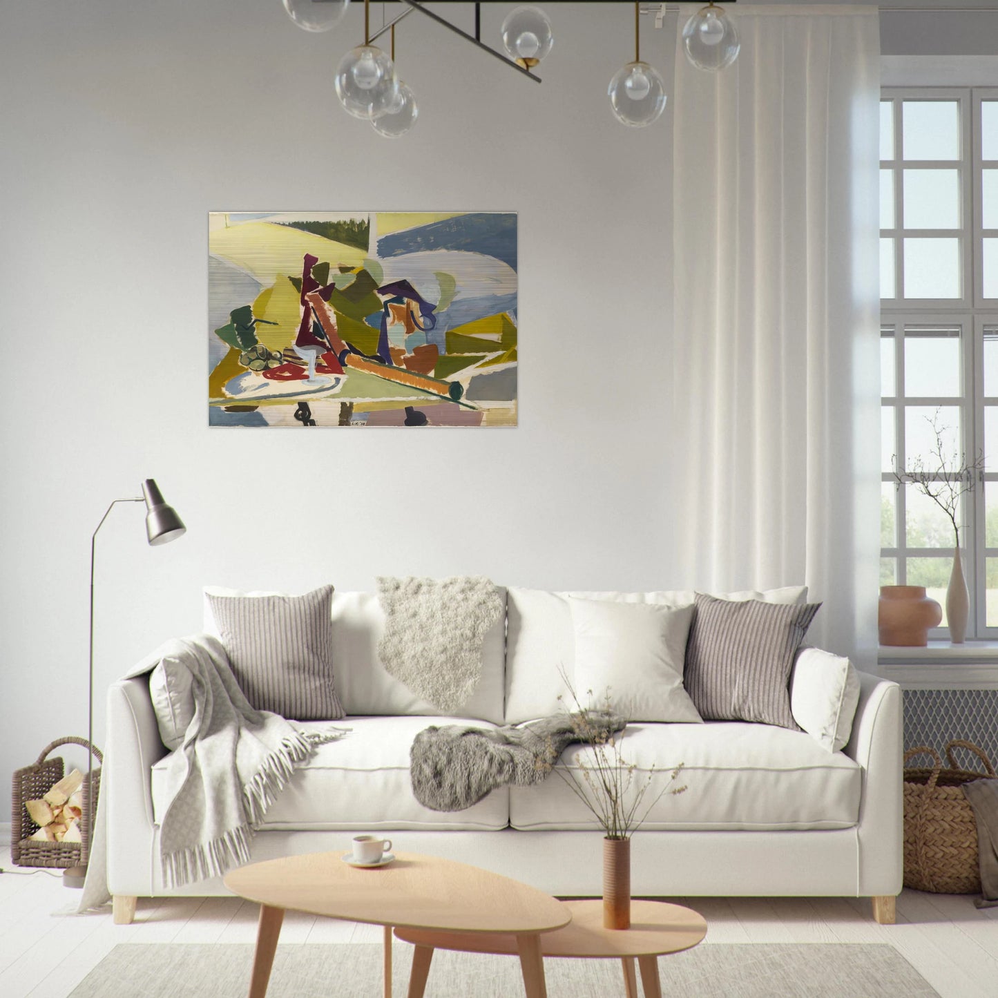 Still Life - Lee Krasner Brushed Aluminum Print - 70x100 cm / 28x40 inches | Lee Krasner Aluminum Print | Lee Krasner Prints