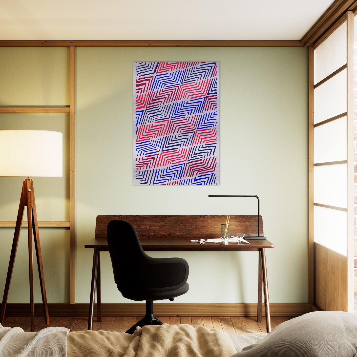 COMPOSITION 30 - Sonia Delaunay Brushed Aluminum Print - 70x100 cm / 28x40 inches | Sonia Delaunay Aluminum Print | Sonia Delaunay Prints