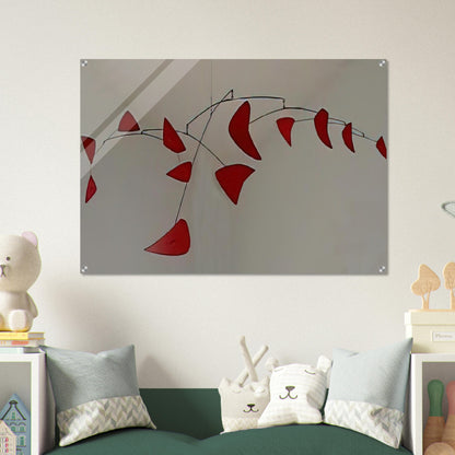 RED MOBILE 1956 - Alexander Calder Acrylic Print - 70x100 cm / 28x40″ inches