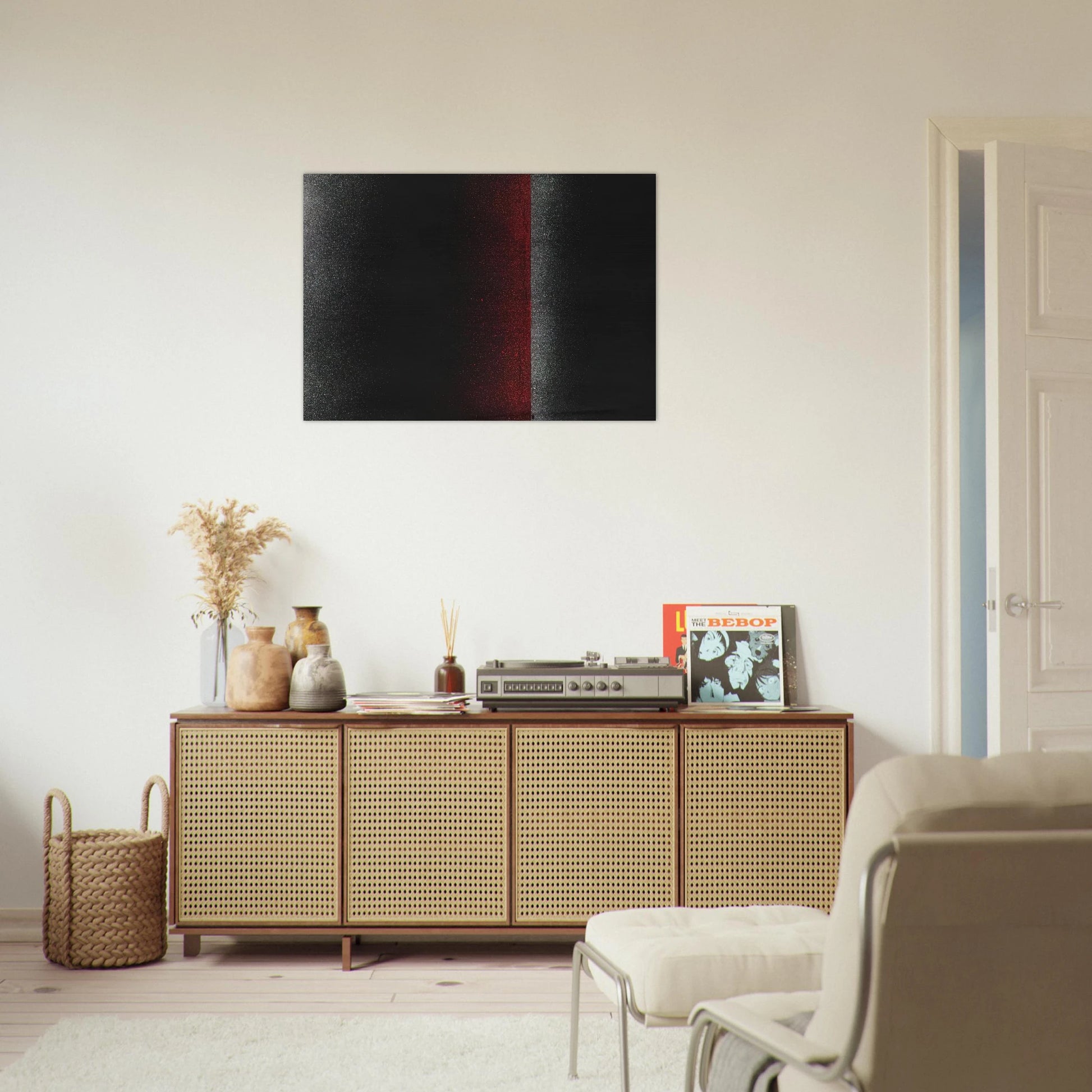 Sprayed Picture - 1964 - Charlotte Posenenske Brushed Aluminum Print - 70x100 cm / 28x40 inches | Charlotte Posenenske Aluminum Print | Charlotte Posenenske Prints