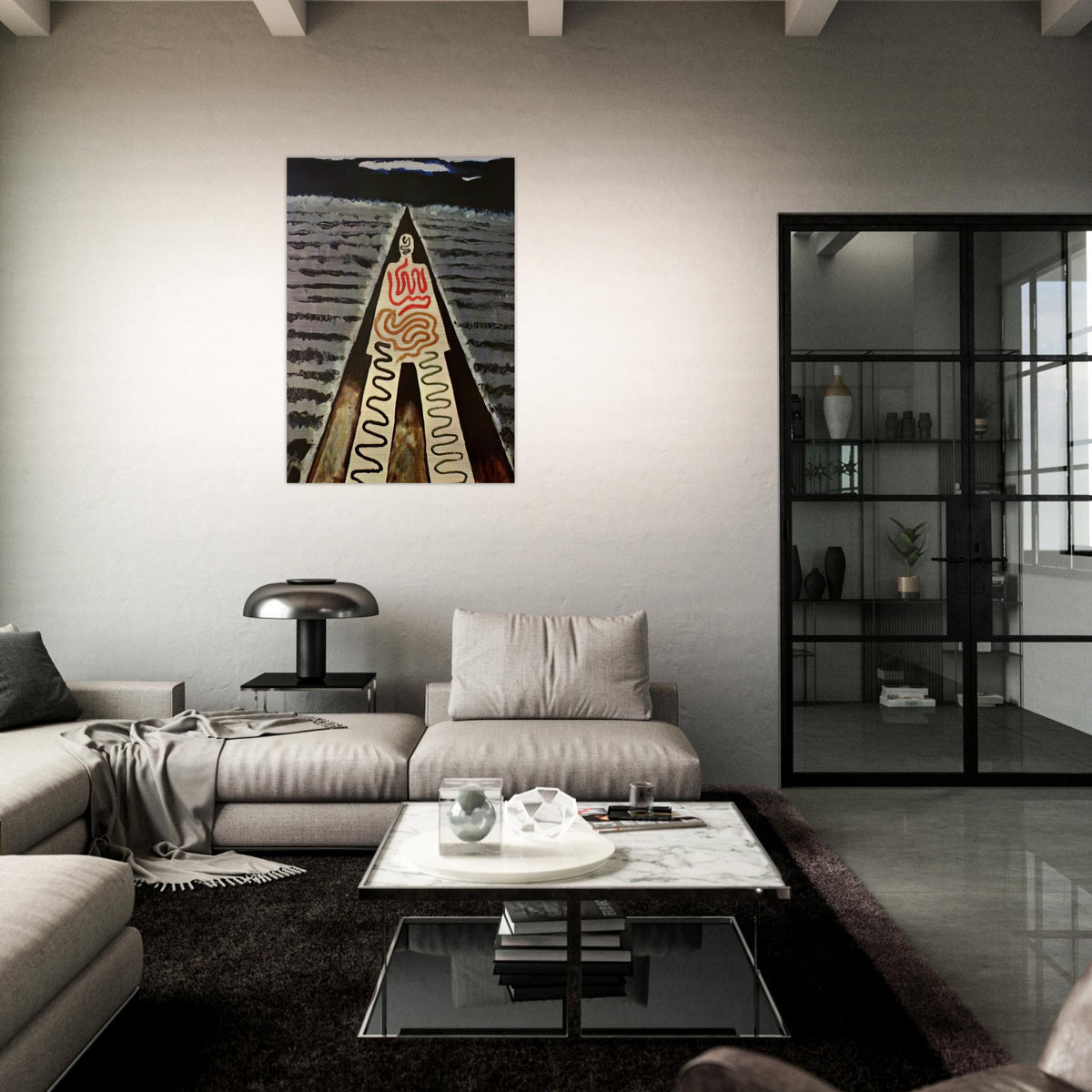 A NIGHT AT SAINT JEAN - Man Ray Brushed Aluminum Print - 70x100 cm / 28x40 inches | Man Ray Aluminum Print | Man Ray Prints