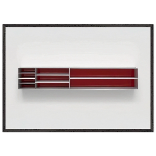 Untitled - 1984 N3 - Donald Judd 70x100 cm / 28x40 inches Framed Art Print – Black Wooden Frame