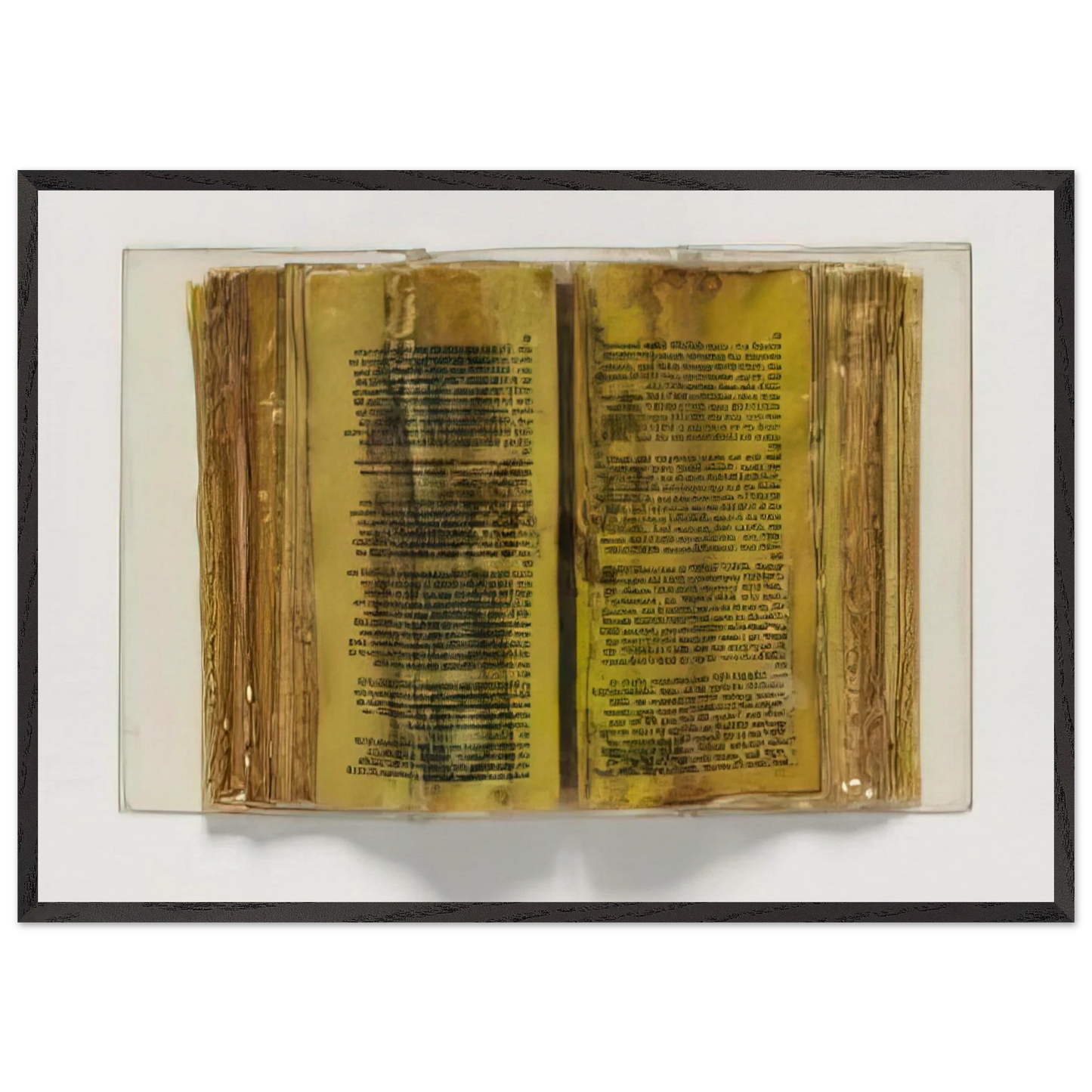 Poemetrie - 1970 - Dieter Roth 70x100 cm / 28x40 inches Framed Art Print – Black Wooden Frame