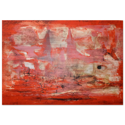 EMBRASEMENT 1954 - Zao Wou-Ki Brushed Aluminum Print - 70x100 cm / 28x40 inches | Zao Wou-Ki Aluminum Print | Zao Wou-Ki Prints