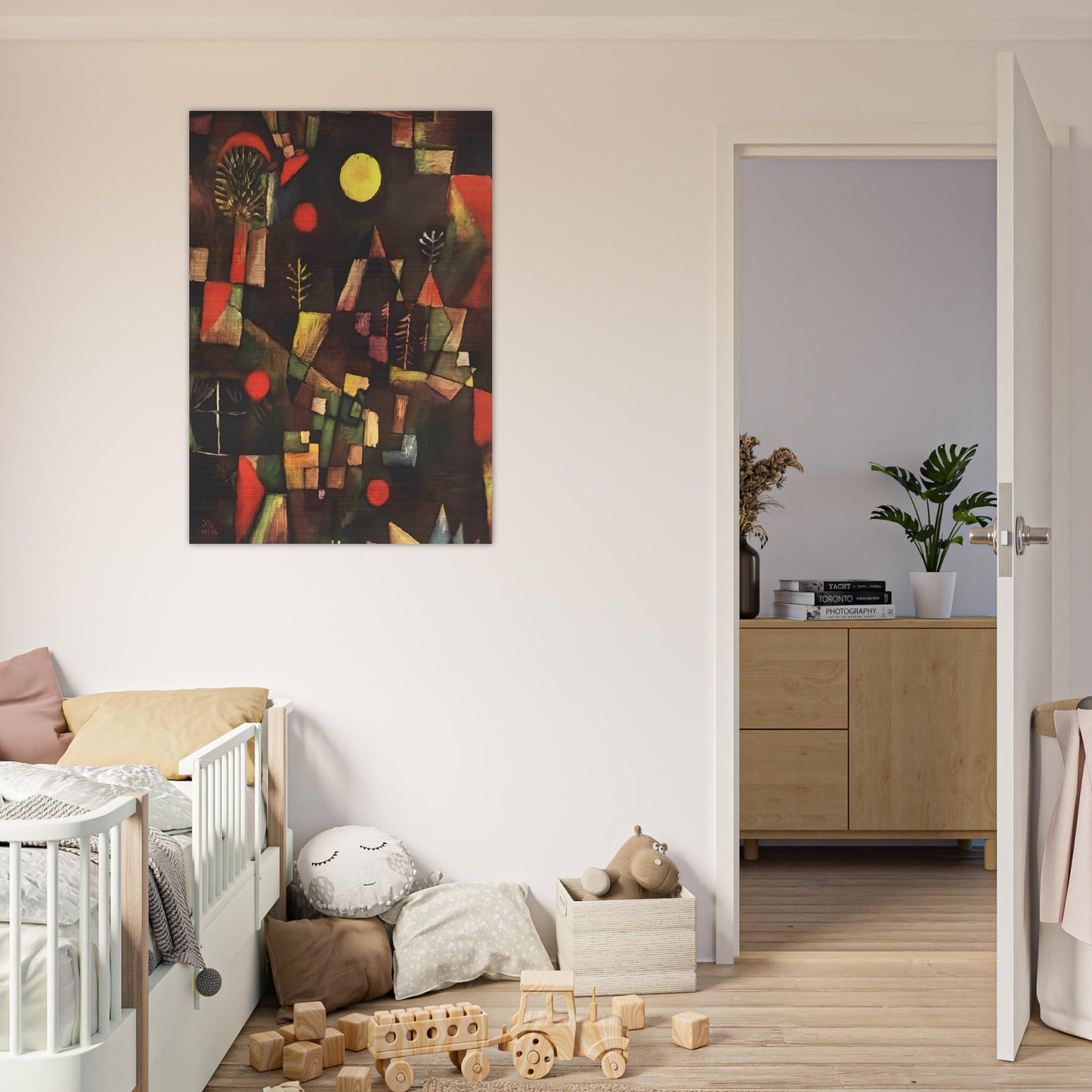 FULL MOON 1919 - Paul Klee Brushed Aluminum Print - 70x100 cm / 28x40 inches | Paul Klee Aluminum Print | Paul Klee Prints