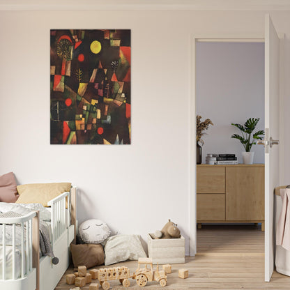 FULL MOON 1919 - Paul Klee Brushed Aluminum Print - 70x100 cm / 28x40 inches | Paul Klee Aluminum Print | Paul Klee Prints