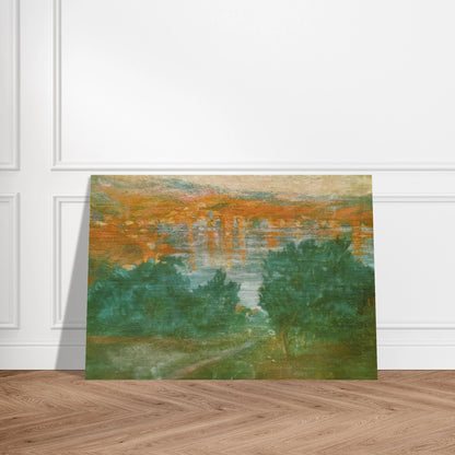 LANDSCAPE CADAQUES - Salvador Dali Brushed Aluminum Print - 70x100 cm / 28x40 inches | Salvador Dali Aluminum Print | Salvador Dali Prints