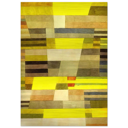MONUMENT 1929 - Paul Klee Brushed Aluminum Print - 70x100 cm / 28x40 inches | Paul Klee Aluminum Print | Paul Klee Prints