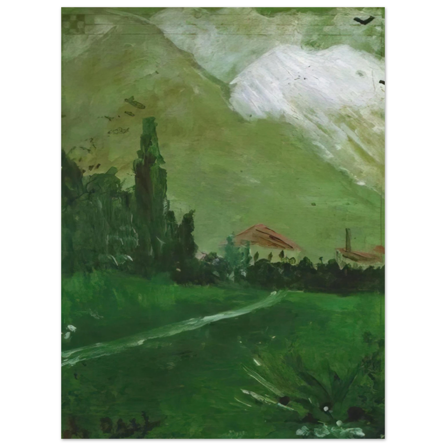 Salvador Dali - LANDSCAPE NEAR FIGUERAS  75x100 cm / 30x40inches Fine Art Poster