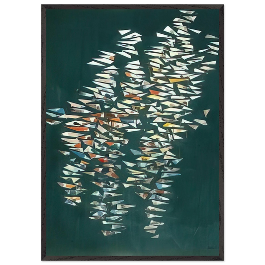 NZT - 1999 - Robert Goodnough 70x100 cm / 28x40 inches Framed Art Print – Black Wooden Frame