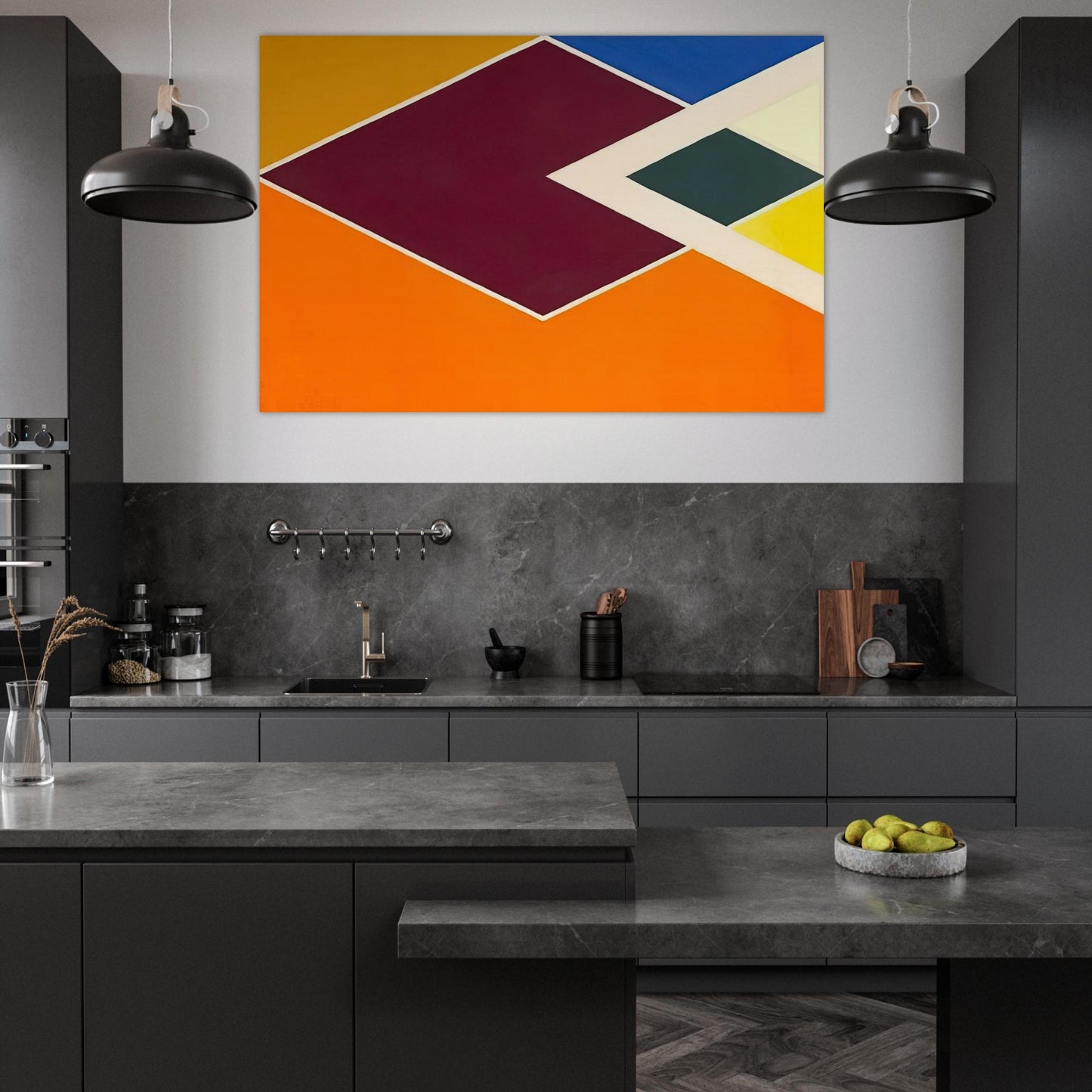 Batticaloa from the Diamond Drill series - Hard Edge Painting - Larry Zox Art Prints - 100x150 cm / 40x60″ inches | Larry Zox Poster | Larry Zox Prints