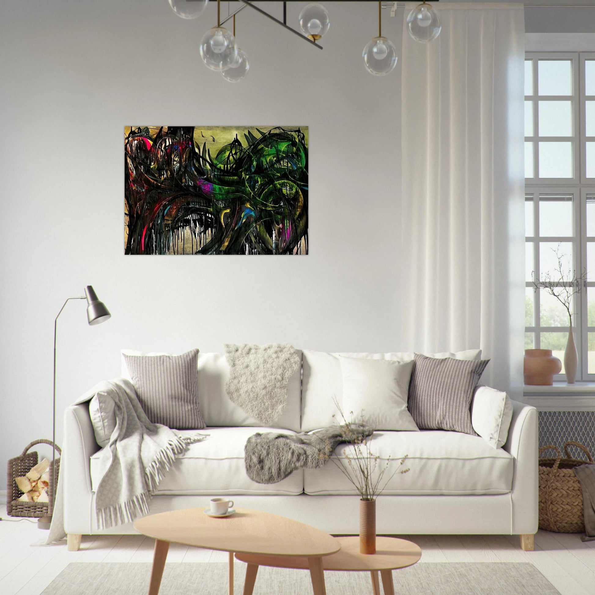 Peinture - 1955 - Simon Hantai Brushed Aluminum Print - 70x100 cm / 28x40 inches | Simon Hantai Aluminum Print | Simon Hantai Prints