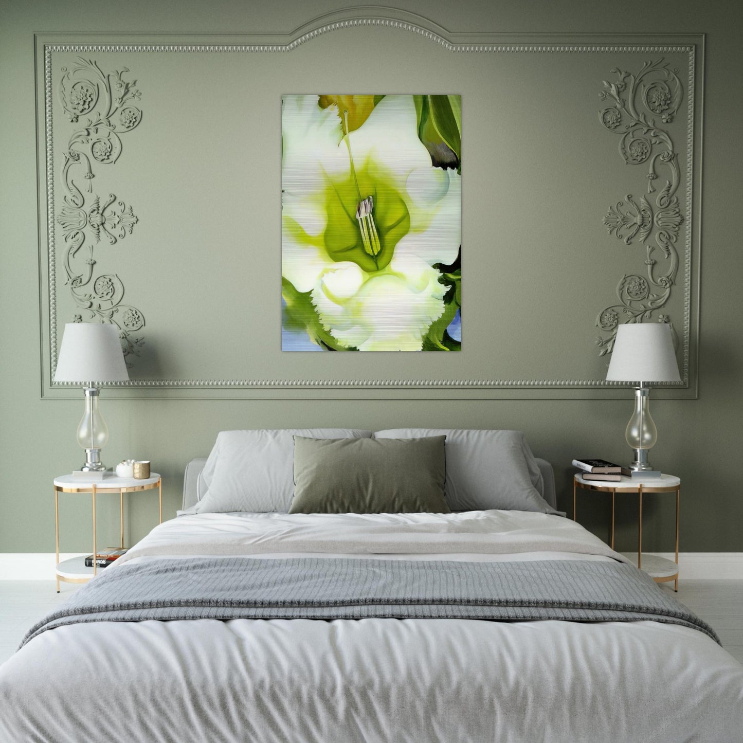 Cup Of Silver Ginger - Georgia O'Keeffe Brushed Aluminum Print - 70x100 cm / 28x40 inches | Georgia O'Keeffe Aluminum Print | Georgia O'Keeffe Prints
