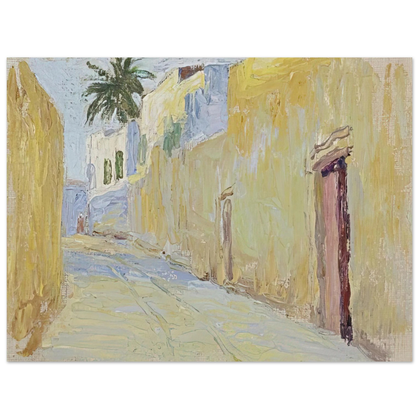 Gabriele Munter - ALLEY IN TUNIS  75x100 cm / 30x40inches Fine Art Poster