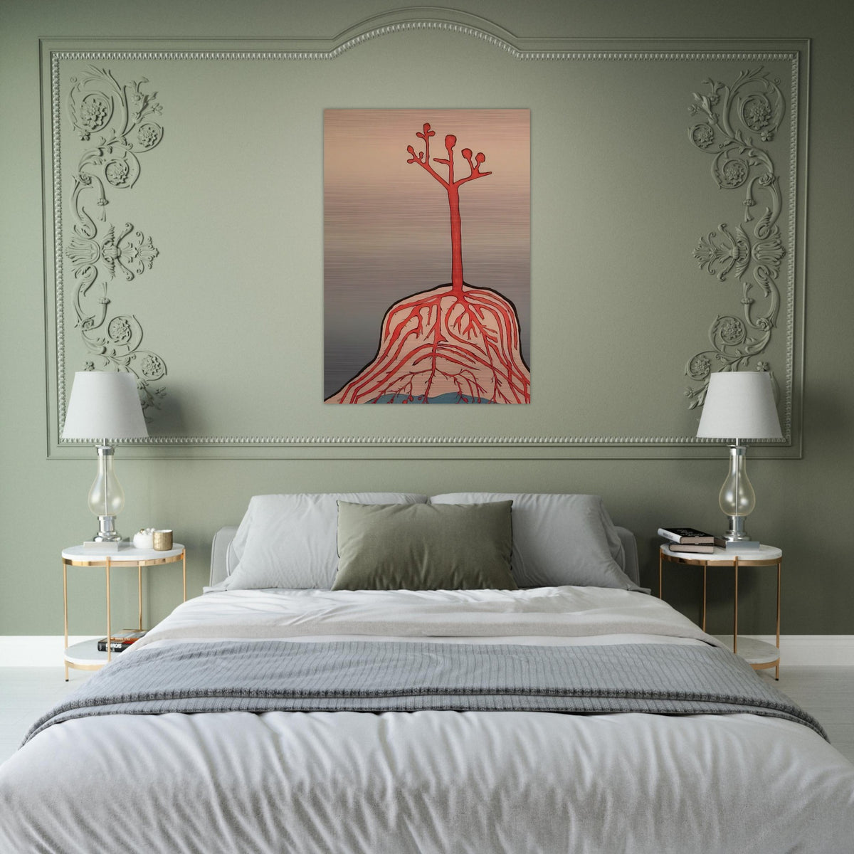 THE AINU TREE - Louise Bourgeois Brushed Aluminum Print - 70x100 cm / 28x40 inches | Louise Bourgeois Aluminum Print | Louise Bourgeois Prints