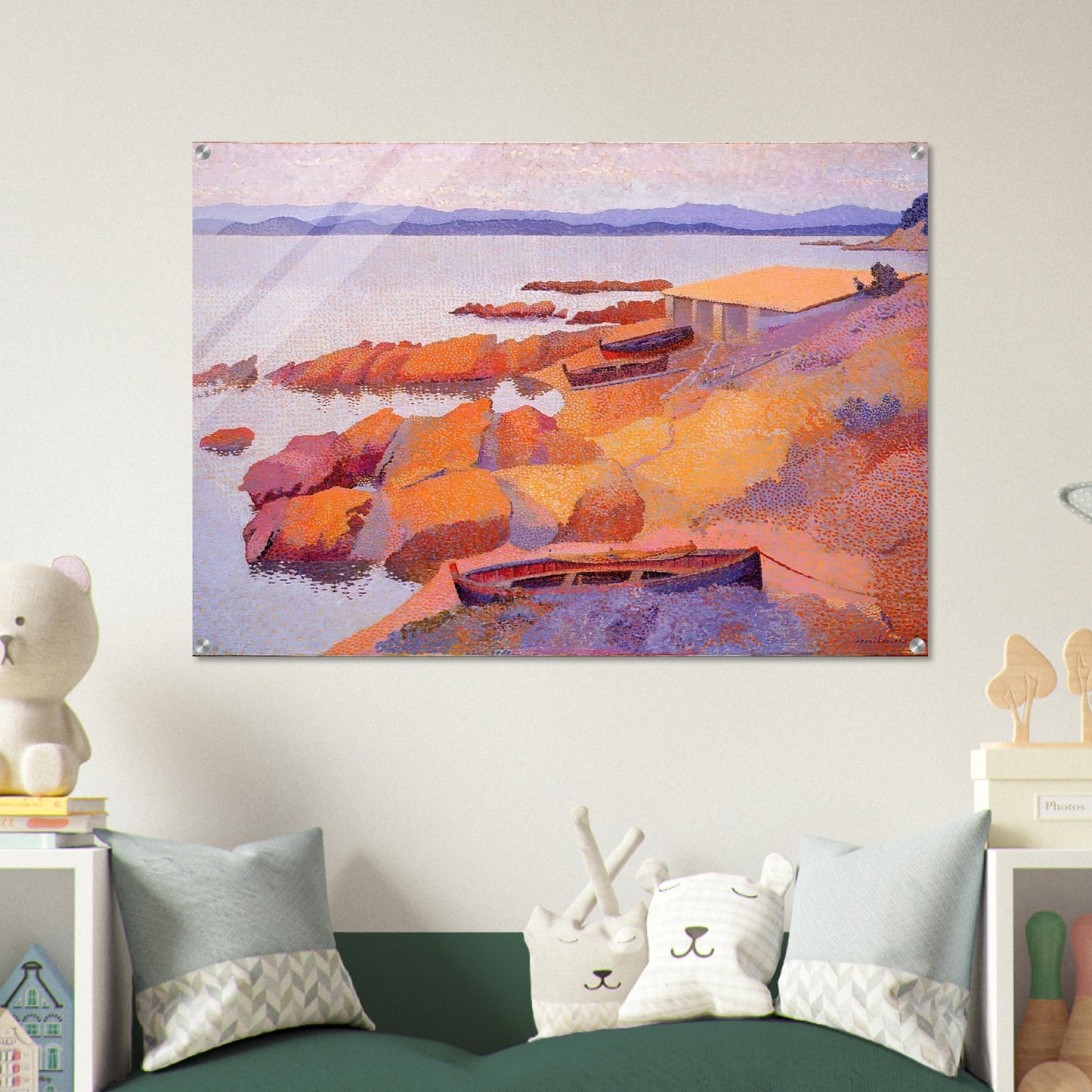 Coast Near Antibes - Henri-Edmond Cross Acrylic Print - 70x100 cm / 28x40″ inches | Henri-Edmond Cross Wall Art | Henri-Edmond Cross Prints