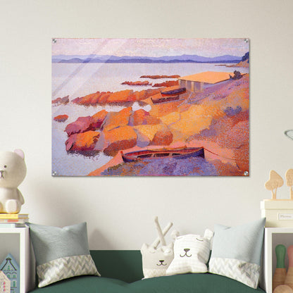 Coast Near Antibes - Henri-Edmond Cross Acrylic Print - 70x100 cm / 28x40″ inches | Henri-Edmond Cross Wall Art | Henri-Edmond Cross Prints
