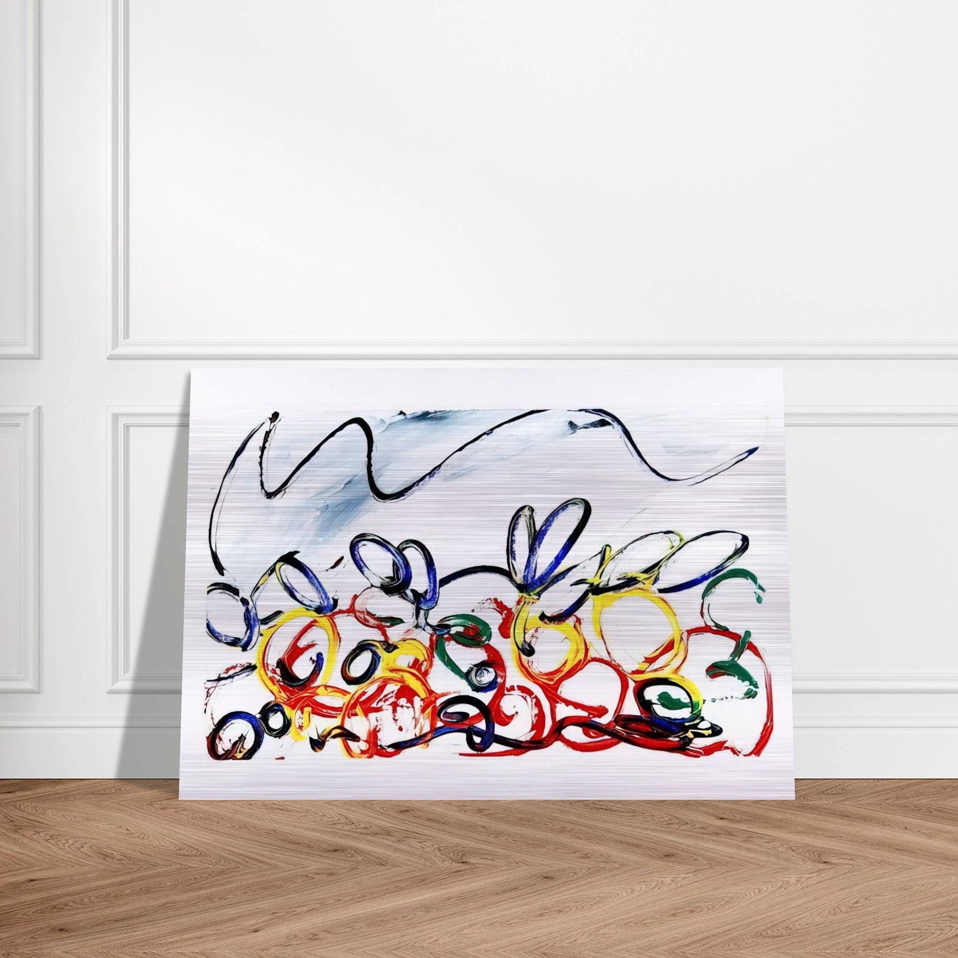 Acerbo - 1983 - Mario Schifano Brushed Aluminum Print - 70x100 cm / 28x40 inches | Mario Schifano Aluminum Print | Mario Schifano Prints