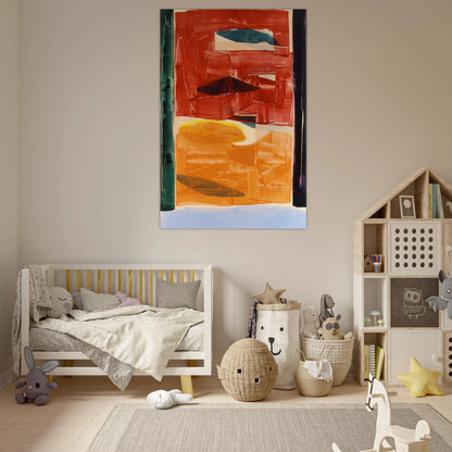 Circe's Palace - 1982 - Ronnie Landfield Art Prints - 100x150 cm / 40x60″ inches | Ronnie Landfield Poster | Ronnie Landfield Prints