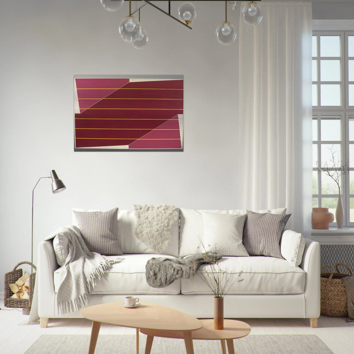 Line Rotation - 1964 - Larry Zox Brushed Aluminum Print - 70x100 cm / 28x40 inches | Larry Zox Aluminum Print | Larry Zox Prints