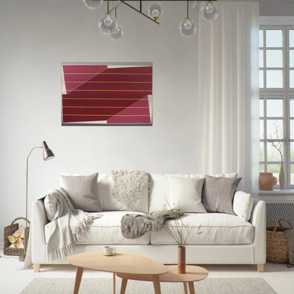 Line Rotation - 1964 - Larry Zox Brushed Aluminum Print - 70x100 cm / 28x40 inches | Larry Zox Aluminum Print | Larry Zox Prints