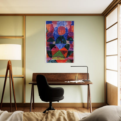 A PRESSURE OF TEGERNSEE 1919 - Paul Klee Brushed Aluminum Print - 70x100 cm / 28x40 inches | Paul Klee Aluminum Print | Paul Klee Prints