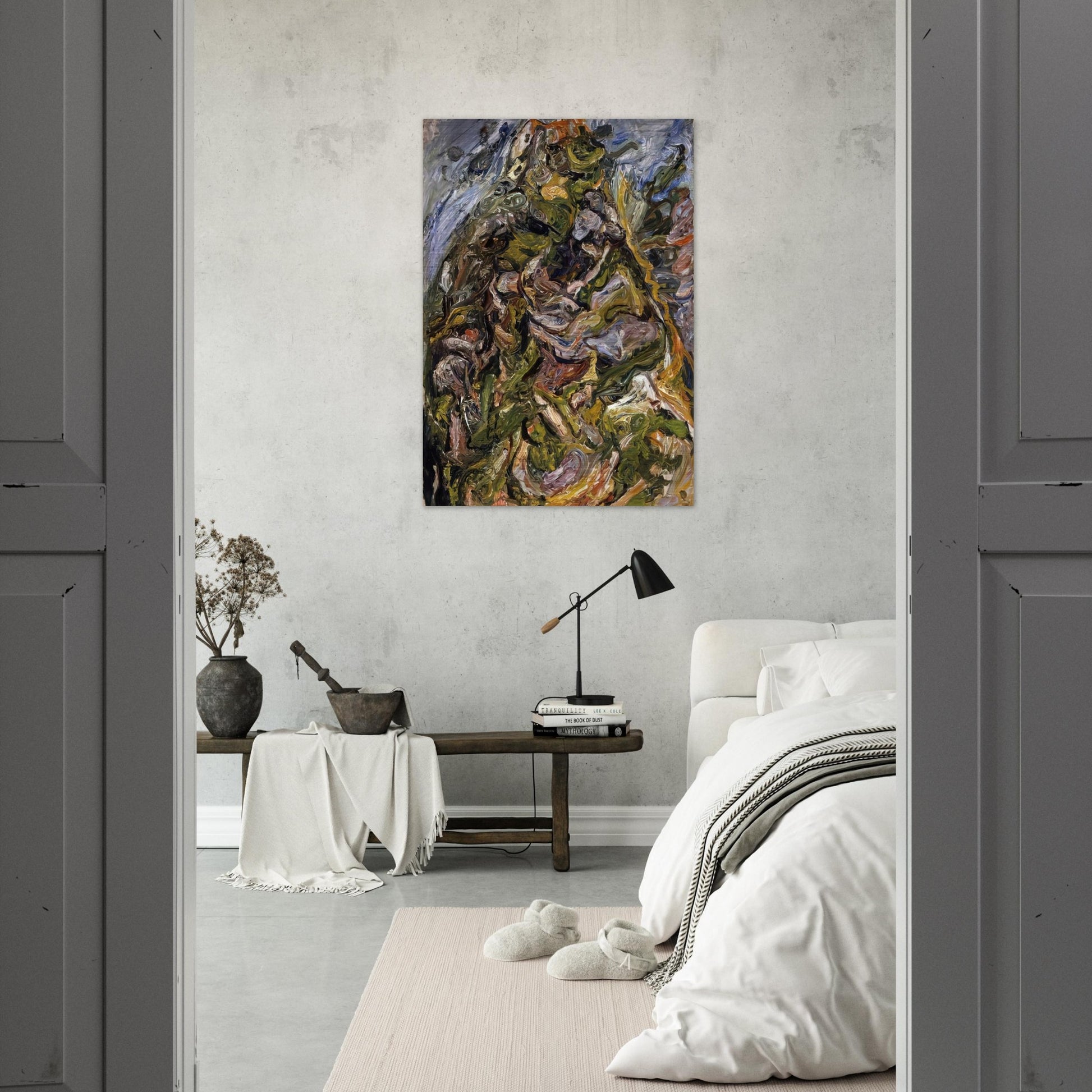 HILL AT CERET 1921 - Chaim Soutine Brushed Aluminum Print - 70x100 cm / 28x40 inches | Chaim Soutine Aluminum Print | Chaim Soutine Prints