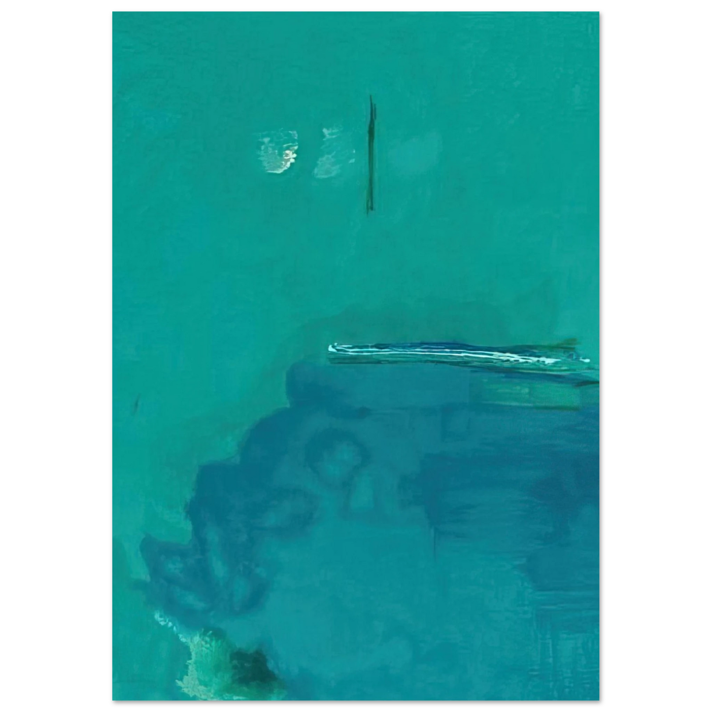 Helen Frankenthaler - Contentment Island - 2004 Wall art - 60x80 cm / 24x32 inches - Fine Art Poster-canvas - -