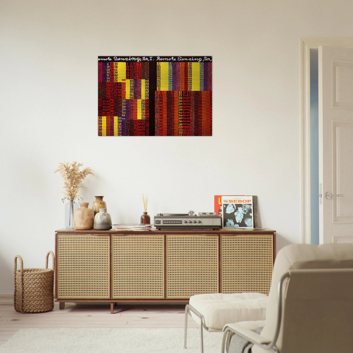 Remote Sensing, Per I  II - 1979 - Alfred Jensen Brushed Aluminum Print - 70x100 cm / 28x40 inches | Alfred Jensen Aluminum Print | Alfred Jensen Prints
