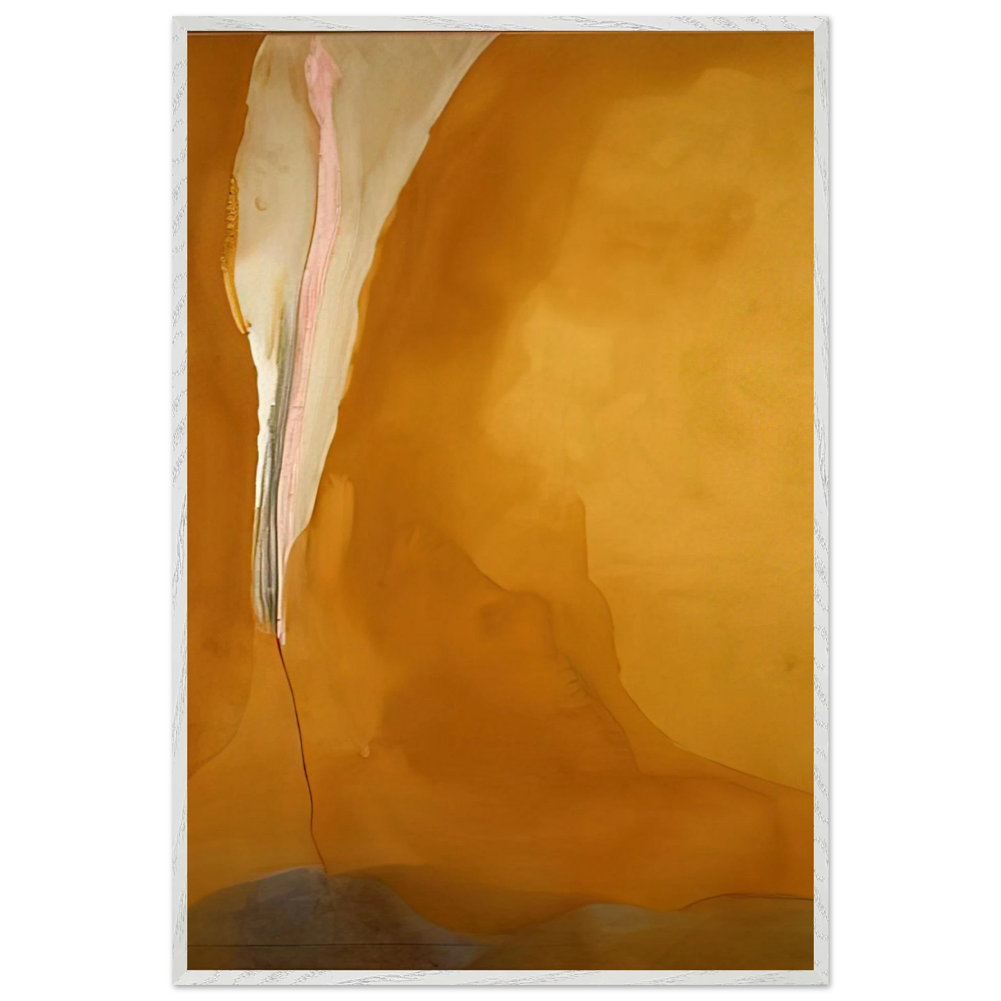 Helen Frankenthaler - Coral Wedge - 1972 Wall art - 70x100 cm / 28x40 inches - Premium Wooden Framed Poster With Fine Art Paper-canvas - Wood frame