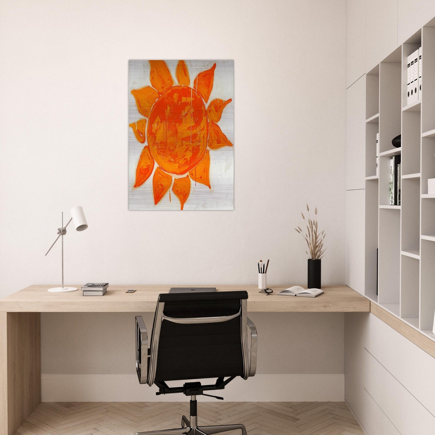 O sole mio! - 1979 - Mario Schifano Brushed Aluminum Print - 70x100 cm / 28x40 inches | Mario Schifano Aluminum Print | Mario Schifano Prints