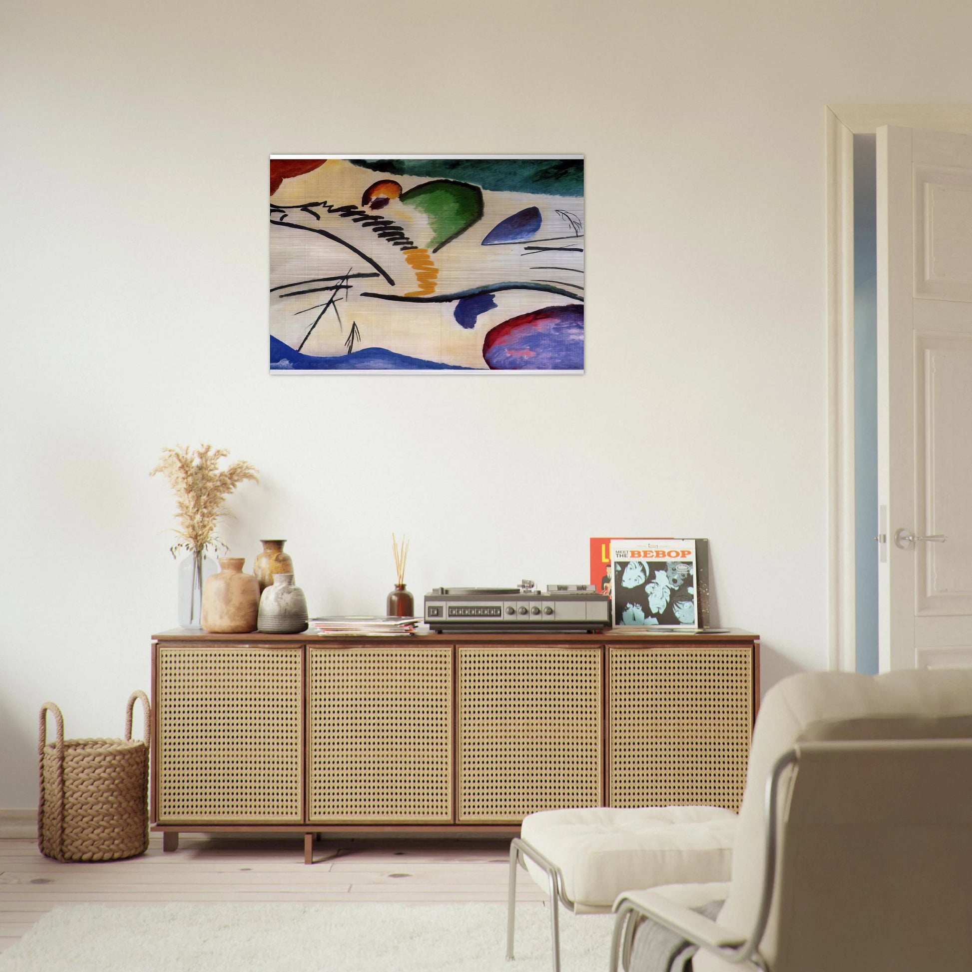 LYRICAL LYRICS 1911 - Wassily Kandinsky Brushed Aluminum Print - 70x100 cm / 28x40 inches | Wassily Kandinsky Aluminum Print | Wassily Kandinsky Prints